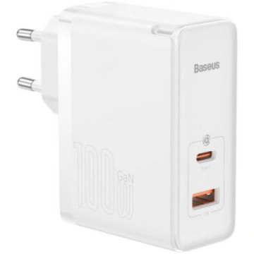 Baseus GaN5 Pro USB-C + USB wall charger, 100W + 1