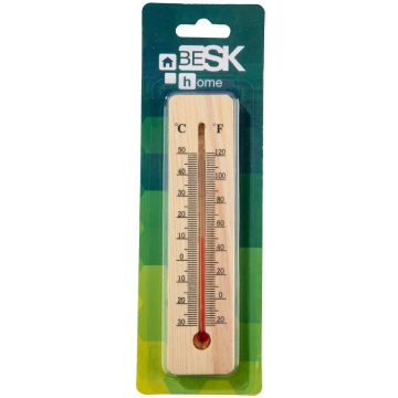 Besk Termometrs ara un iekstelpu koka 15cm ( 47509