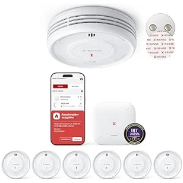 X-Sense Smart Smoke Detector WLAN with Magnetic Ho