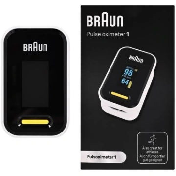 Braun YK-81CEU pulse oximeter Black, Stainless ste