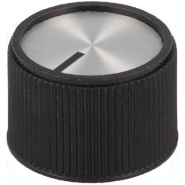 Knob | with pointer | aluminium,thermoplastic | Øs