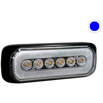 AXIXTECH LED horizontal signal lighthead, blue 132