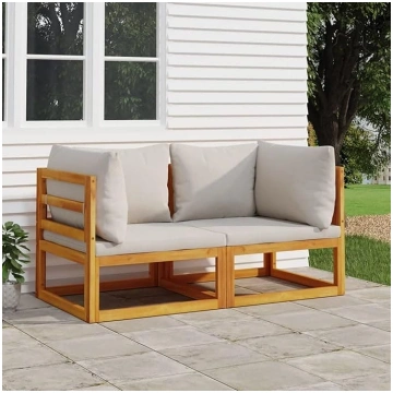 JUDYY Modular Corner Sofas 2 Pieces with Light Gre