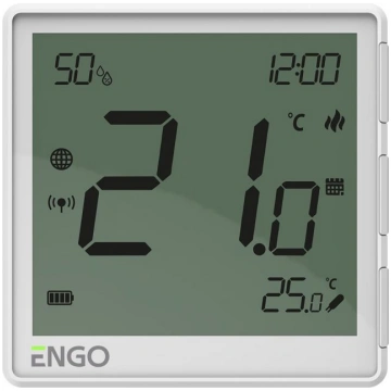 ENGO telpas termostats EOne, ZigBee, Balts, Li-ion