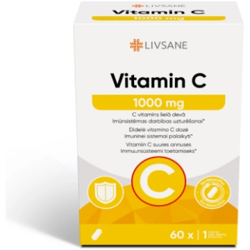 LIVSANE C vitamīns 1000mg tabletes N60