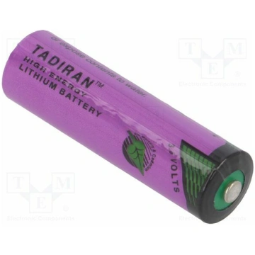 Battery: lithium (LTC); 14505; 3.6V; 2400mAh; non-