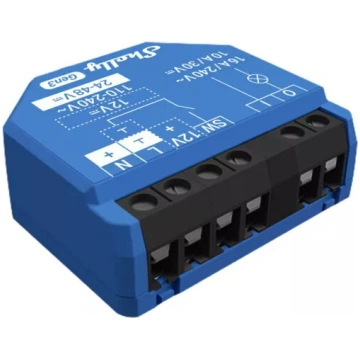 Viedais slēdzis Shelly 1 Gen3 1P Bezvadu 240V 1.2W