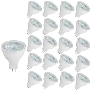 20 gab MR16 LED spuldzes 6W GU5.3 ekvivalents 60W 