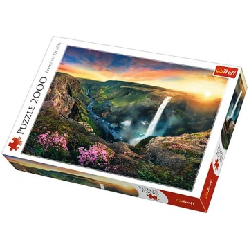 Trefl Puzzle 2 000 pieces Haifoss Waterfall Icelan