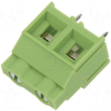 Connector: PCB terminal block | terminal | angled 