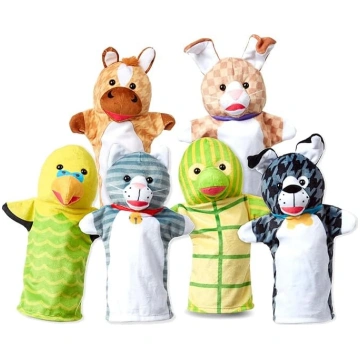 Melissa & Doug Dzīvnieku mīļotāju rokas leļļu komp