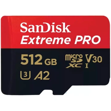Zibatmiņa SanDisk 512GB MicroSDXC UHS-I Extreme PR