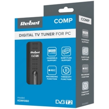 Rebel Comp Tuner DVB-T2,DVB-C,DVB-T H.265 HEVC USB
