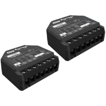 Shelly - 2PM Gen3 (2-Pack) Smart Wi-Fi Relay with 