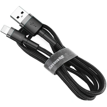 Cable Lightning USB Baseus Cafule 1.5A 2m (gray an