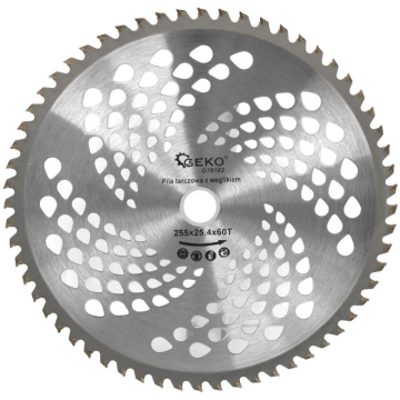 GEKO Zāles pļāvēja asmens 255x25, 4mmx60T, īpašs t