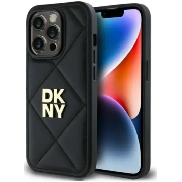 DKNY IPhone 14 Pro 6.1" - black Quilted Stack Logo