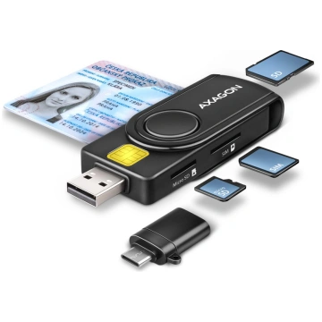 AXAGON SMART card reader - USB 2.0 CRE-SMP2A