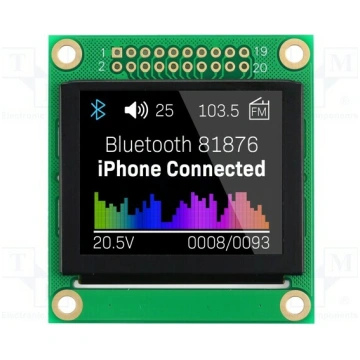 Display: OLED; graphical; 1.8"; 160x128; Dim: 48x5