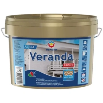 Eskaro VERANDA PRIMER AQUA 2.7L Gruntskrāsa kokam