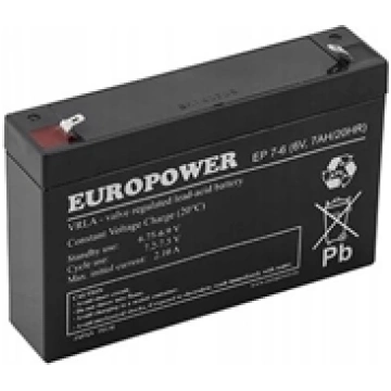 Europower Akumulator EP7-6 EUROPOWER 6V 7AH EP7-6