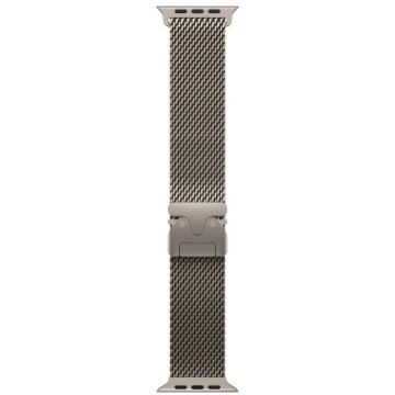 Apple 49mm Natural Titanium Milanese Loop - Large 