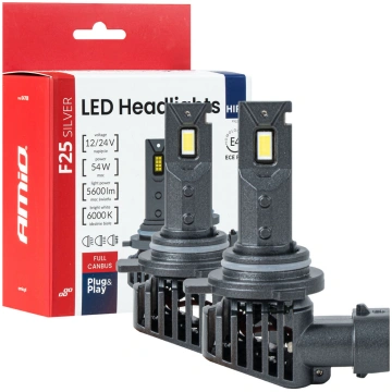 Led auto spuldzes f25 sudraba krāsā pilna kanbusa 
