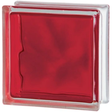 Stikla bloks Seves Basic Brilly Red Wave, sarkans