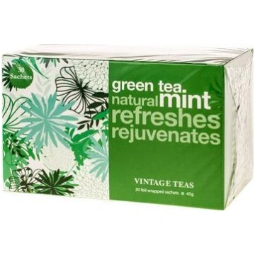 Vintage Teas Herbata Green Tea Mint 30 torebek CD/