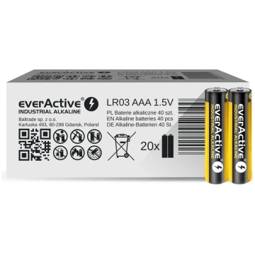 Vienreizējās lietošanas sārma baterija everActive 