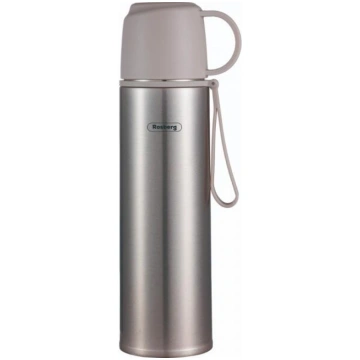 Termoss, nerūsējošais tērauds, 0.5 L, pelēks, Rosb