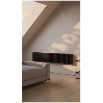4 kolonnu horizontāls radiators 300 x 1505 mm, krā
