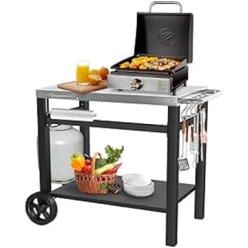 Āra BBQ galda ratiņi, pārnēsājamie pusdienu ratiņi