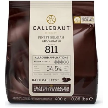 Callebaut Finest Beļģu tumšā šokolāde brūna 400 g 