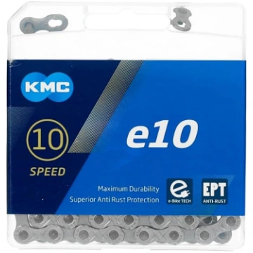 KMC Unisex E10 EPT ķēde, sudraba, 136 posmi ANE55B