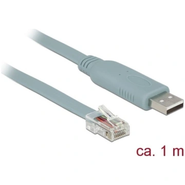 Delock Adapter USB 2.0 Type-A male > 1 x Serial RS