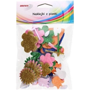 Glitter putu uzlīmes - ziedi (pvc31) Nav norādīts