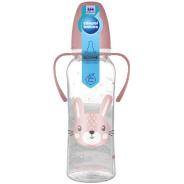 Bērnu pudele Canpol Babies rozā 12m+ 250 ml