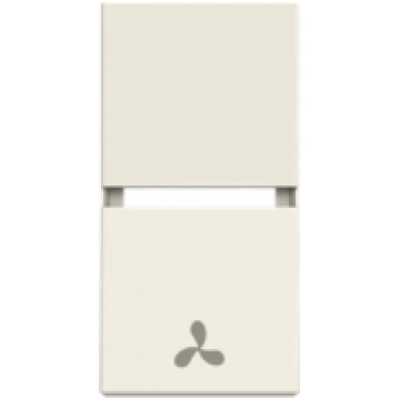 Rocker Fan symbol for Cooling, One-part rocker Whi