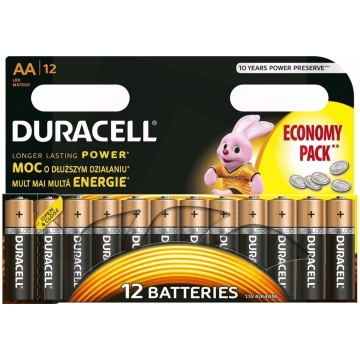 Baterijas basic aa/lr6 12gab blisteros DURACELL DU