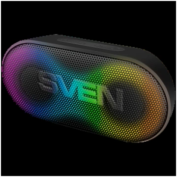 Portable speaker SVEN PS-99, black, power output 1