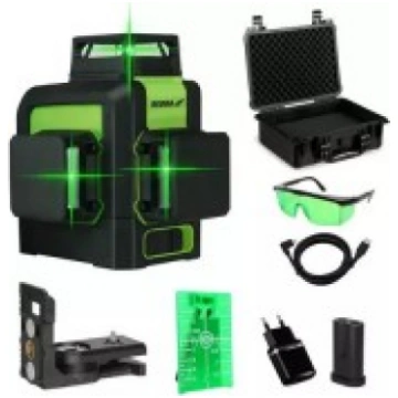 Multilāzers 3D, lāzera līmenis 3D, zaļais lāzers D
