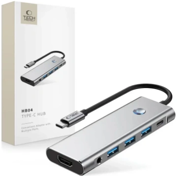 Tech-Protect HB04 HUB Adapter 9in1 USB-C + USB2.0