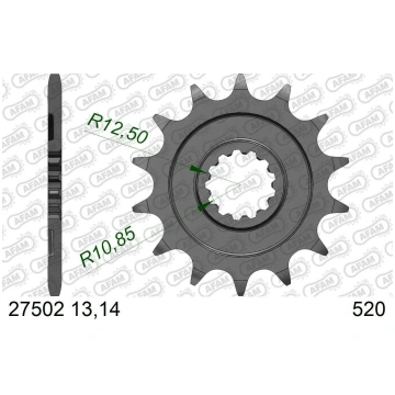 ZOBRATS AFAM HONDA CR85 Z14 428 KĀPE