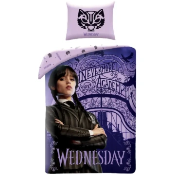 Kokvilnas gultasveļa 140x200 Wednesday violeta vir