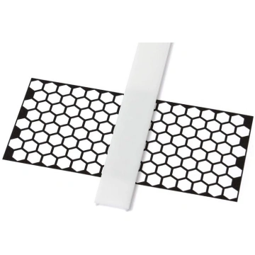 Abažūrs Basic PVC Piens alumīnija profilam - 1m Lu