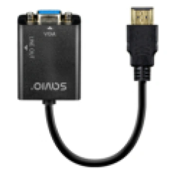 Adapteris Savio HDMI Male - VGA Female + audio 108