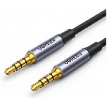 Kabelis Stereo 3.5 - Stereo 3.5mm 4pin 1m Alu AV18
