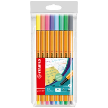 STABILO Fineliner point 88 8er Kunststoff-Etui Str