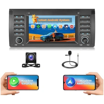 Hikity 2G + 64G Android auto radio BMW 5 sērijas E